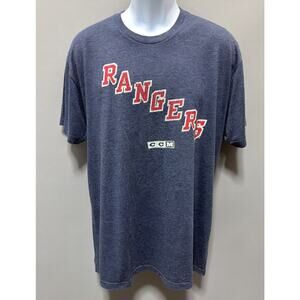 Ryan McDonagh NHL NY Rangers CCM Men's Jersey Blue T-Shirt XL